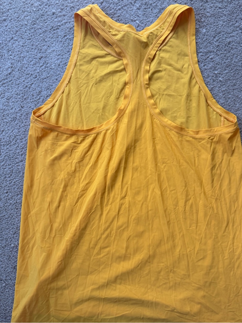 Athleta Yellow Racerback Workout Tank - Picture 3 of 3